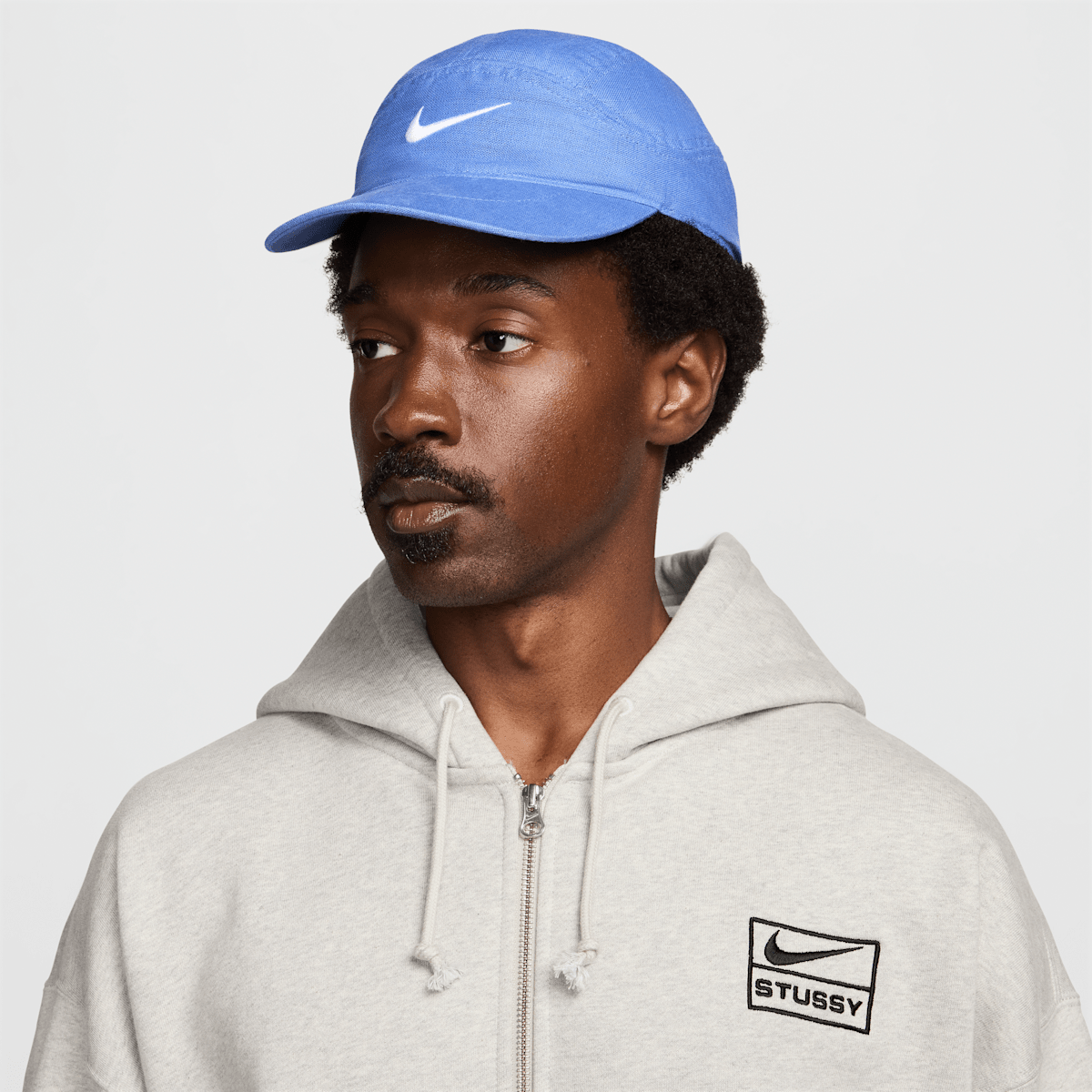 Nike x Stussy Linen Fly Cap Polar Blue – What Yah Wearin